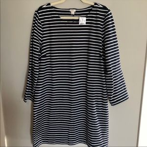 J. Striped Shift Dress